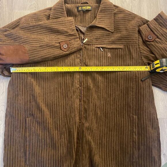 Stacy Adams Men's 2 Pieces Suit Corduroy Zippered Jacket Size 2XL Pants 36 - Picture 4 of 12